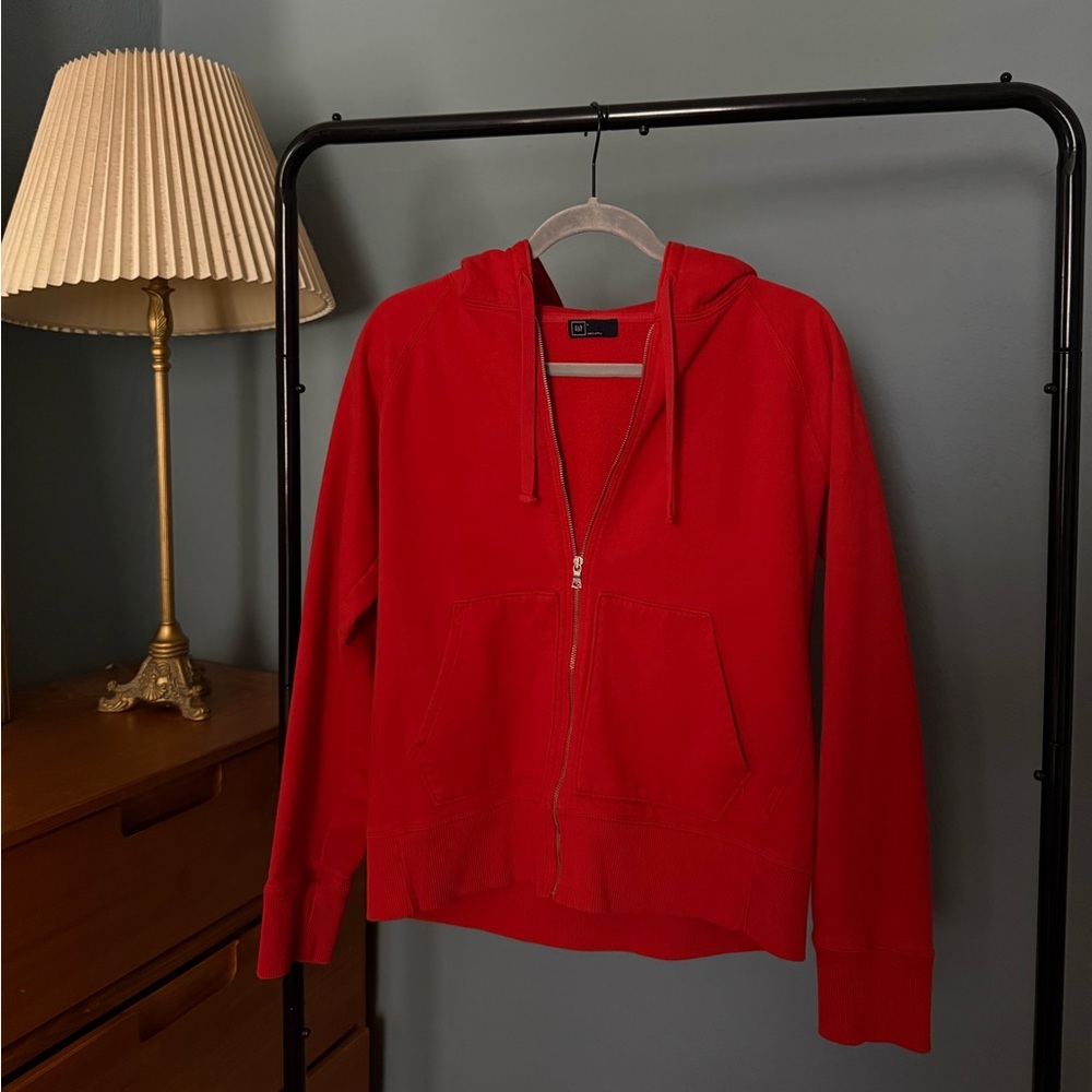 GAP Red Full-Zip Hoodie